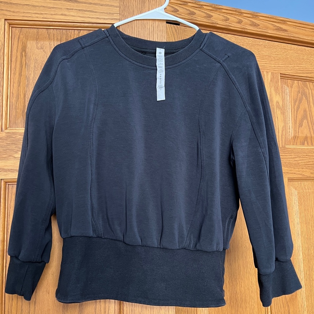 Lululemon Athletica Softstreme Ribbed Hem Black Women's Top